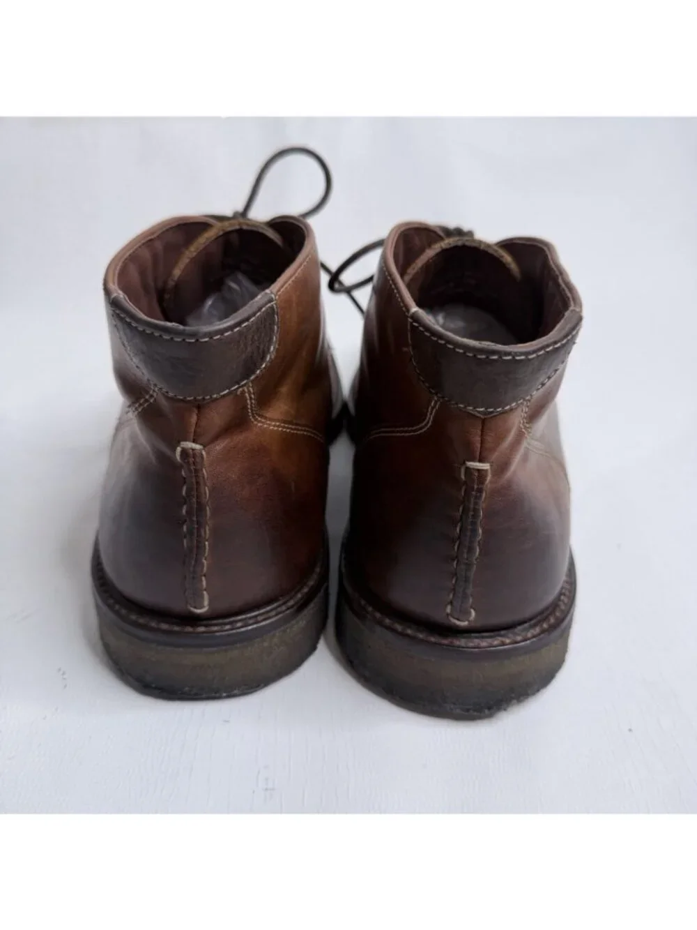 Johnston Murphy Copeland Chukka Boots Mens 9M Brown Sheepskin
